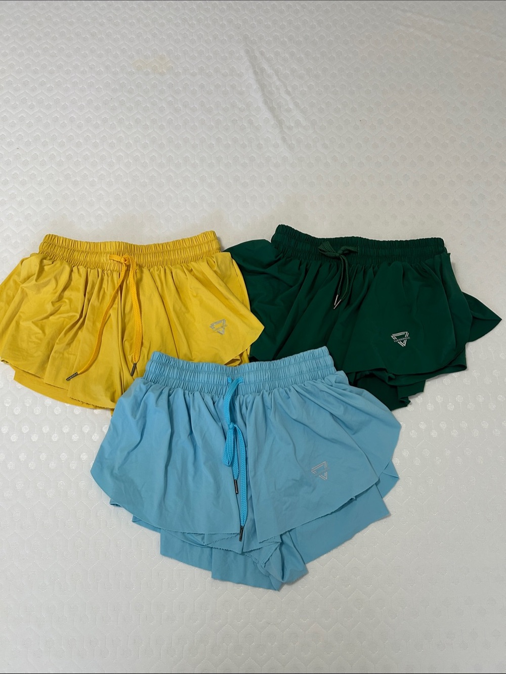 3 Women’s Lightweight Skorts - Yellow, Green, Light Blue